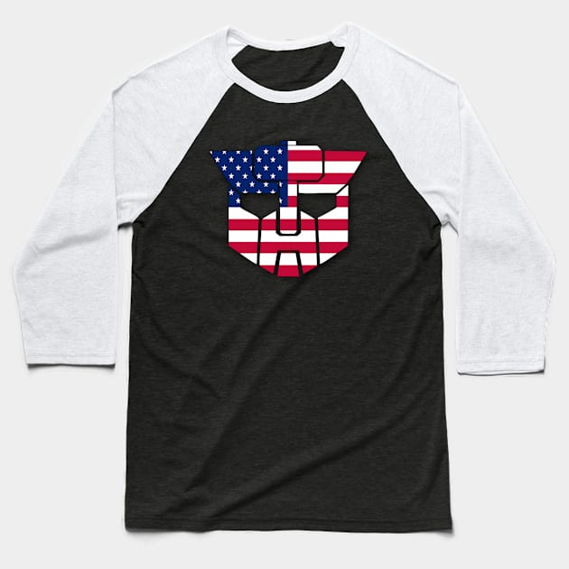 W-R-E-C-K in the USA! Baseball T-Shirt by TF Multiverse